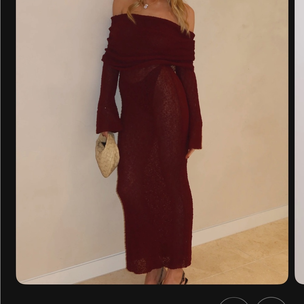 Meshki off the shoulder dress